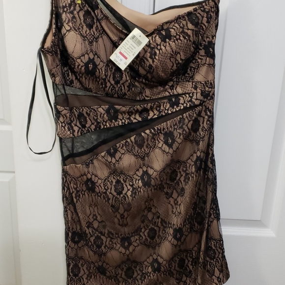 Arden b one shoulder see through lace size large - Picture 5 of 6